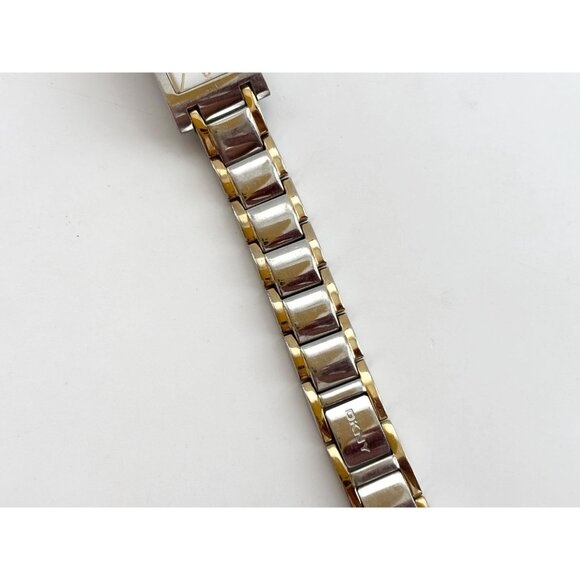 DKNY Dual Toned 250701 NY-3604 5ATM Vintage Women's Wristwatch - 17.5mm - WORKS! - Picture 3 of 13